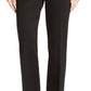Calça de compressão feminina Anne Klein Flare Leg Ponte, preta, tamanho 8