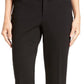 Calça de compressão feminina Anne Klein Flare Leg Ponte, preta, tamanho 8