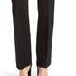 Calça de compressão feminina Anne Klein Flare Leg Ponte, preta, tamanho 8