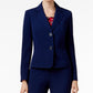 Blazer feminino Kasper de dois botões, azul, tamanho 6