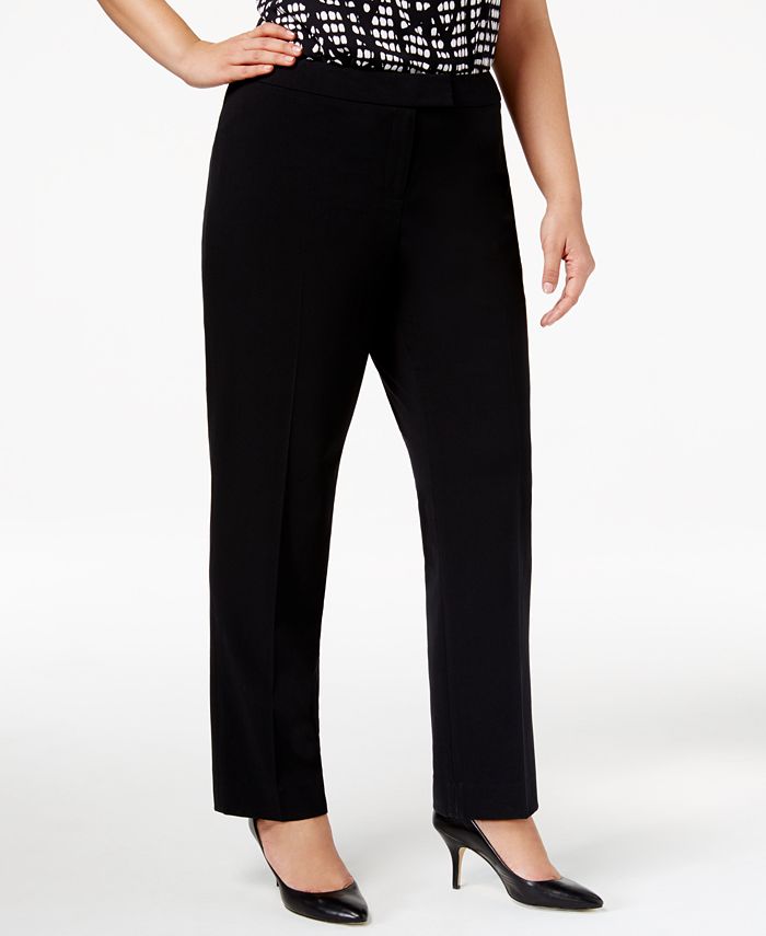 Calça justa feminina Anne Klein preta tamanho 24W