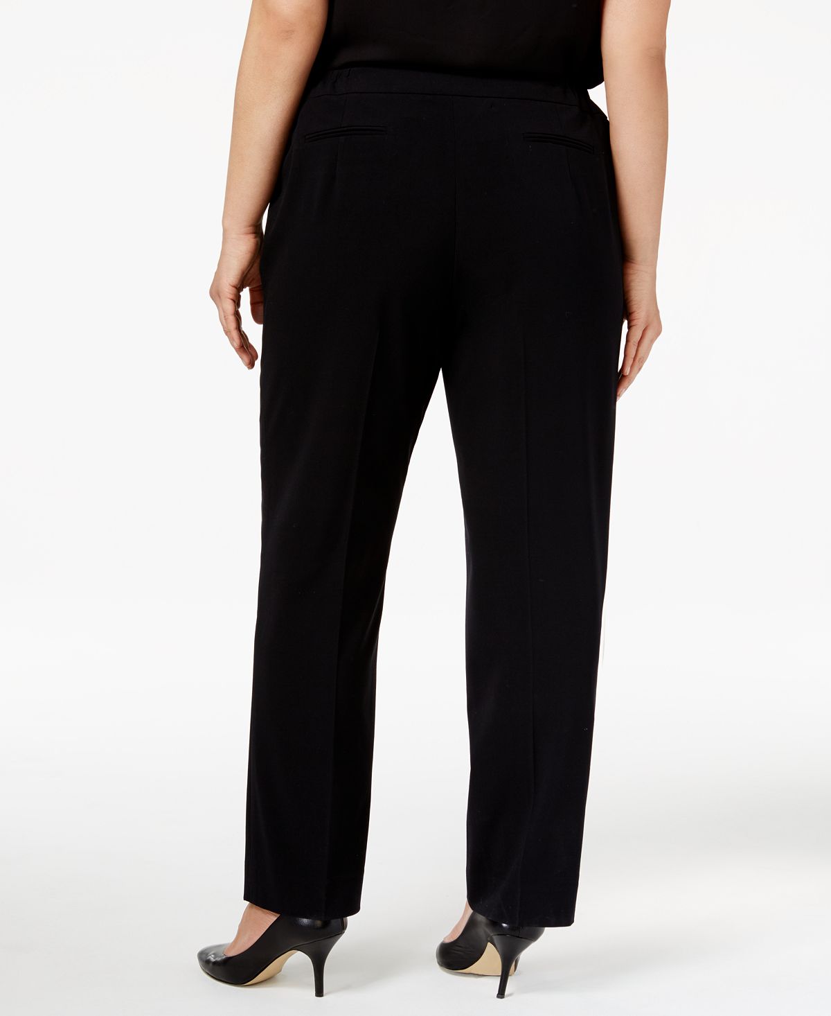 Calça justa feminina Anne Klein preta tamanho 24W