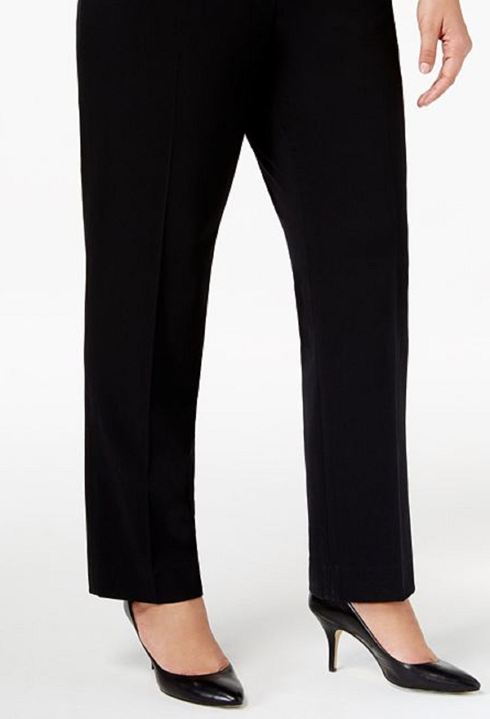 Calça justa feminina Anne Klein preta tamanho 24W