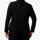 Blazer feminino Anne Klein com botões, preto, tamanho 24W