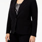 Blazer feminino Anne Klein com botões, preto, tamanho 24W