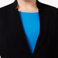 Blazer feminino Nine West com gola alta, tamanho 20W, preto