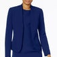 Vestido sem mangas com gola xale da coleção feminina Anne Klein, azul, tamanho 4