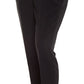 Calça feminina Kasper de crepe preta tamanho 10