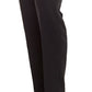 Calça feminina Kasper de crepe preta tamanho 10