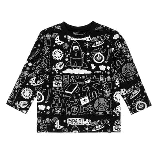 Deux Par Deux - Boys' Space Age Long Sleeve Tee