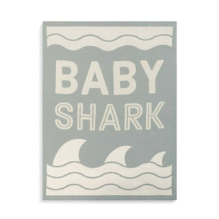 Demdaco - Baby Shark Woven Blanket