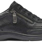 Tênis Aravon Power Comfort TIE feminino, preto, tamanho 7, 2A (N), EUA
