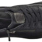 Tênis Aravon Power Comfort TIE feminino, preto, tamanho 7, 2A (N), EUA