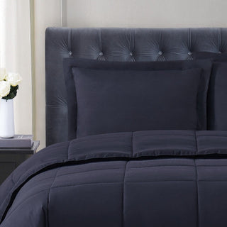 Conjunto de edredom reversível Truly Soft Everyday, preto, tamanho duplo, tamanho XL