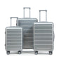 3-Piece ABS Spinner Wheel Luggage Set with Combination Lock