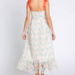 Lovelo - Floral Embroidered Midi Dress