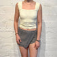 Free People - Georgie Gingham Micro Skort