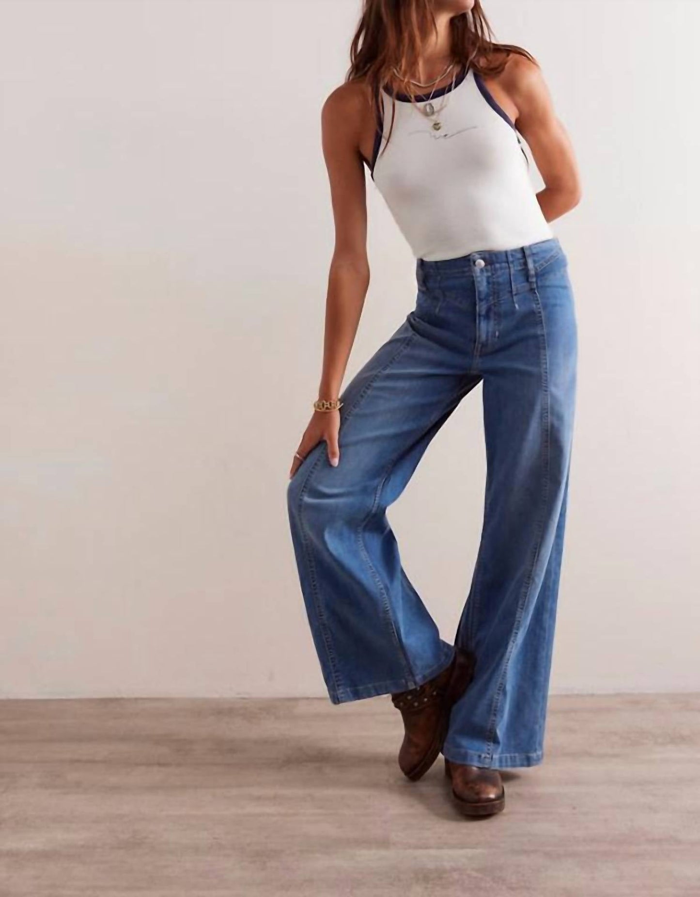 Free People - LIBRE WIDE LEG JEAN