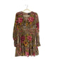 Fate - Velvet Burnout Tiered Mini Dress