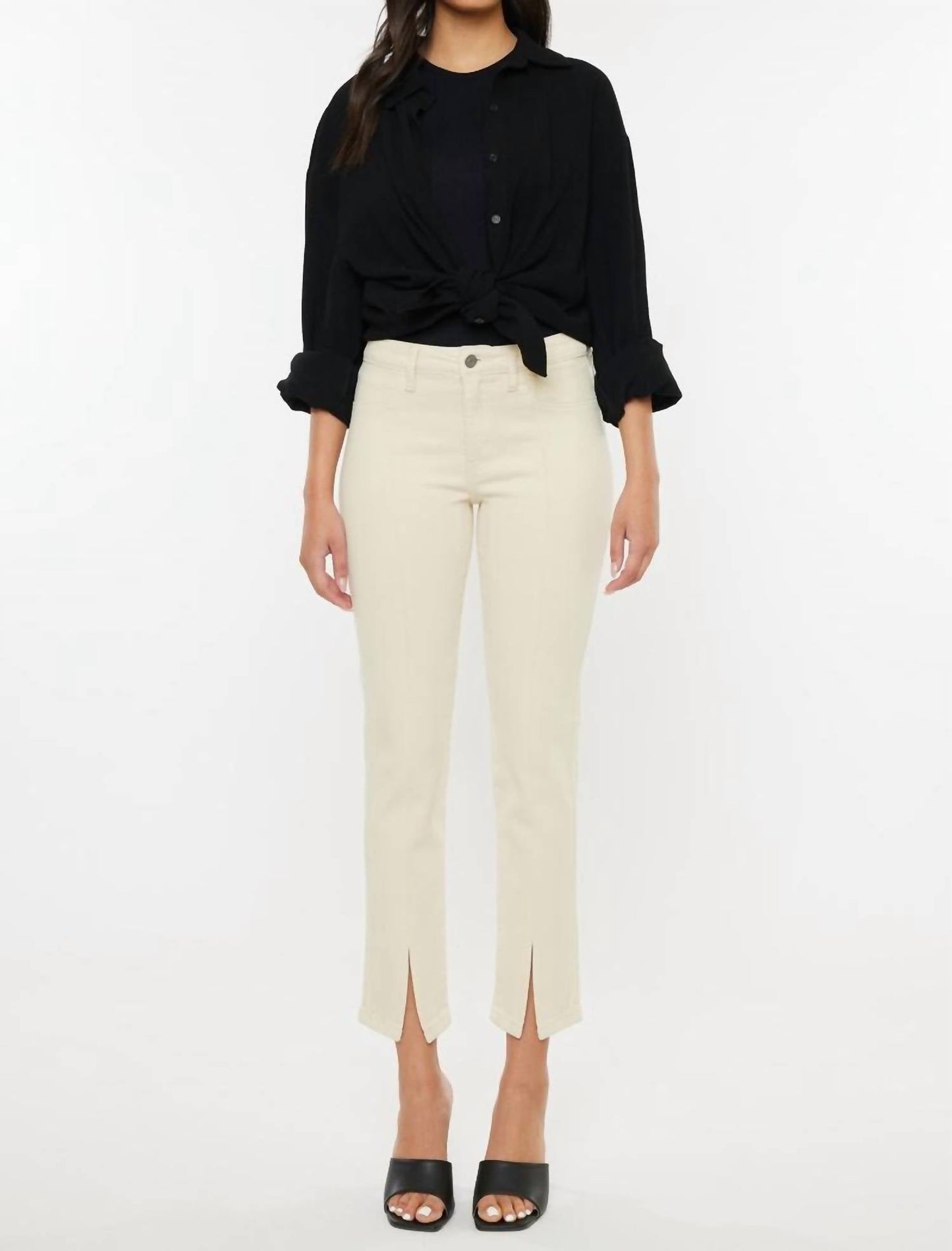 Kancan - Mid Rise Skinny Straight Jeans