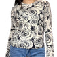 Autumn Cashmere - Rose Print Crew Sweater
