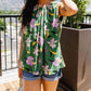 Ninexis - Orchids Pleated Sleeves Blouse