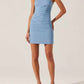 Astr - Mazzei Denim Strapless Mini Dress
