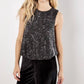 Apricot - Chevron Sequin Top