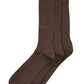 Meias sociais masculinas Gold Toe marrom tamanho 10-13