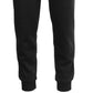 Calça jogger slim fit masculina Galaxy By Harvic com bolsos com zíper, preta, tamanho grande