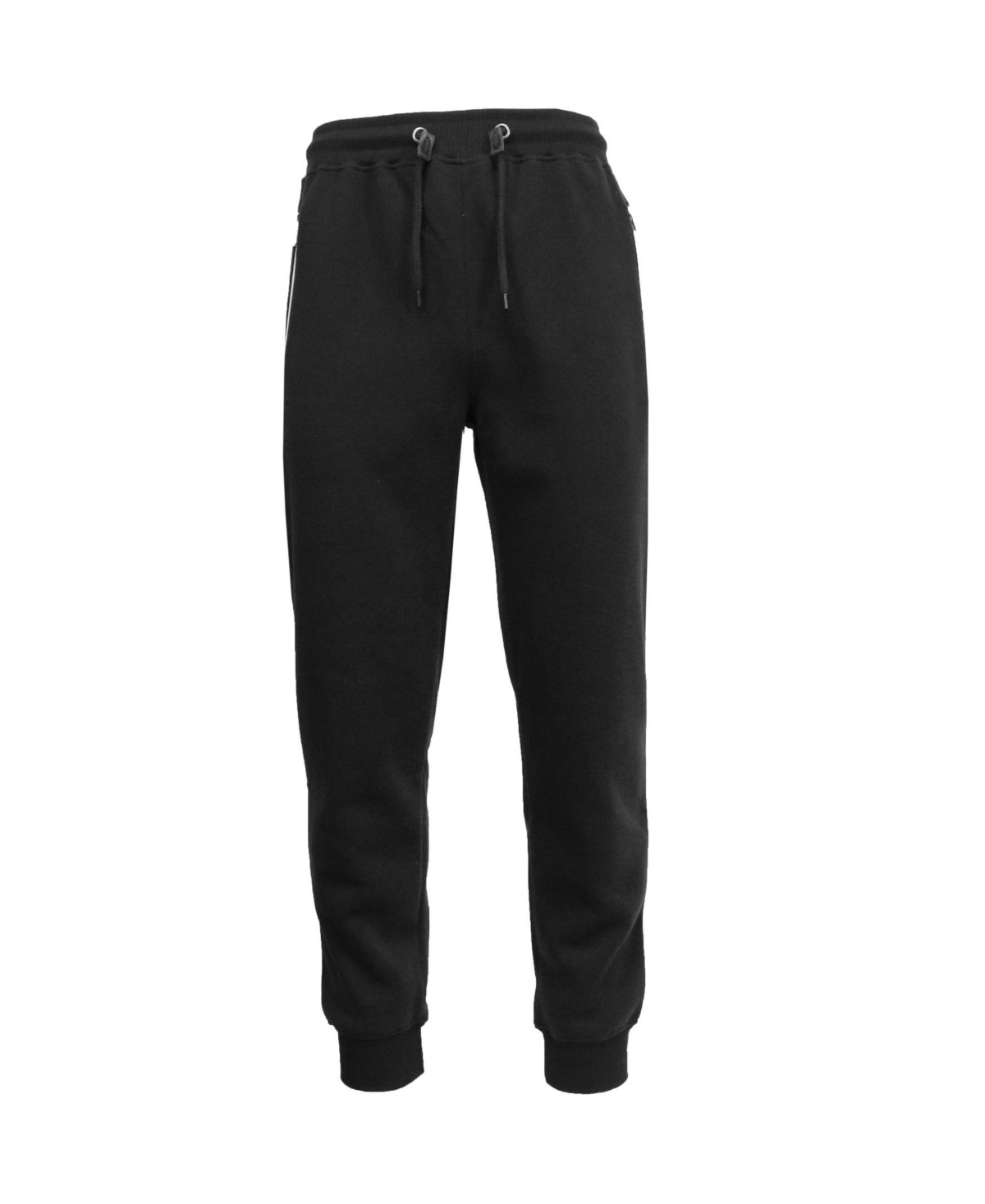 Calça jogger slim fit masculina Galaxy By Harvic com bolsos com zíper, preta, tamanho grande