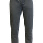 Calça jogger slim fit masculina Galaxy By Harvic com bolsos com zíper, cinza, tamanho XX-G