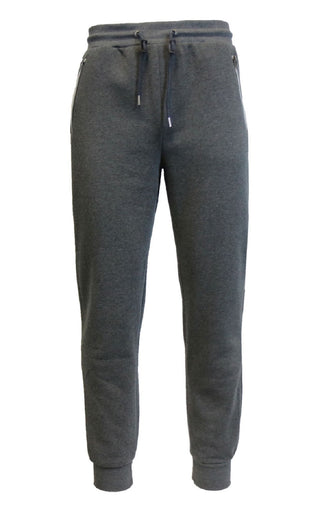 Galaxy By Harvic Men's Slim Fit Jogger Pants With Zipper Pockets Gray Size XX-Large