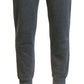 Calça jogger slim fit masculina Galaxy By Harvic com bolsos com zíper, cinza, tamanho XX-G