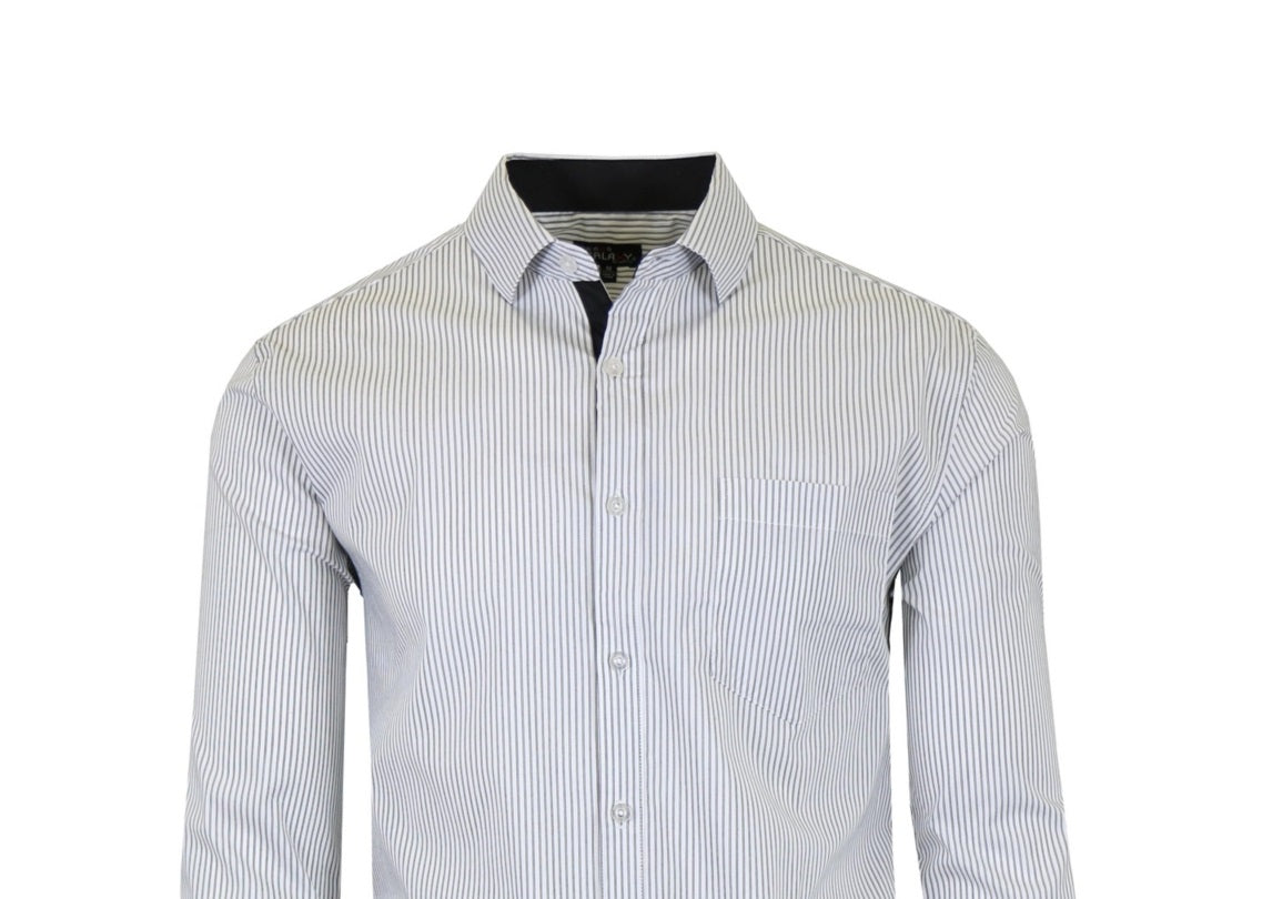 Camisa social masculina Galaxy by Harvic Slim Fit, secagem rápida, elástica, branca, tamanho extragrande