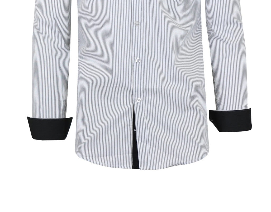 Camisa social masculina Galaxy by Harvic Slim Fit, secagem rápida, elástica, branca, tamanho extragrande