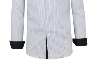 Camisa social masculina Galaxy by Harvic Slim Fit, secagem rápida, elástica, branca, tamanho extragrande