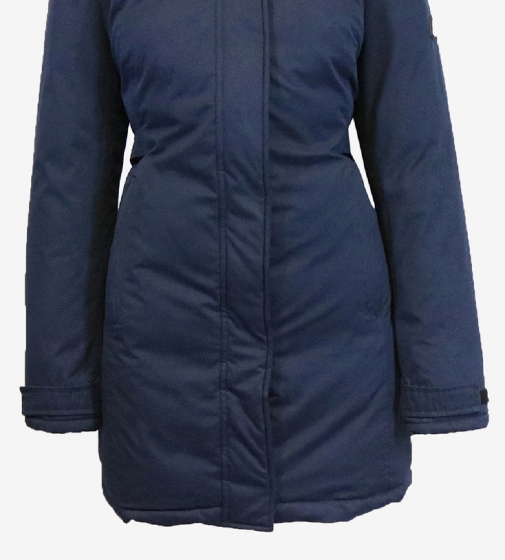 Galaxy By Harvic Jaqueta Parka Pesada Feminina Azul Tamanho Grande