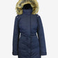 Galaxy By Harvic Jaqueta Parka Pesada Feminina Azul Tamanho Grande