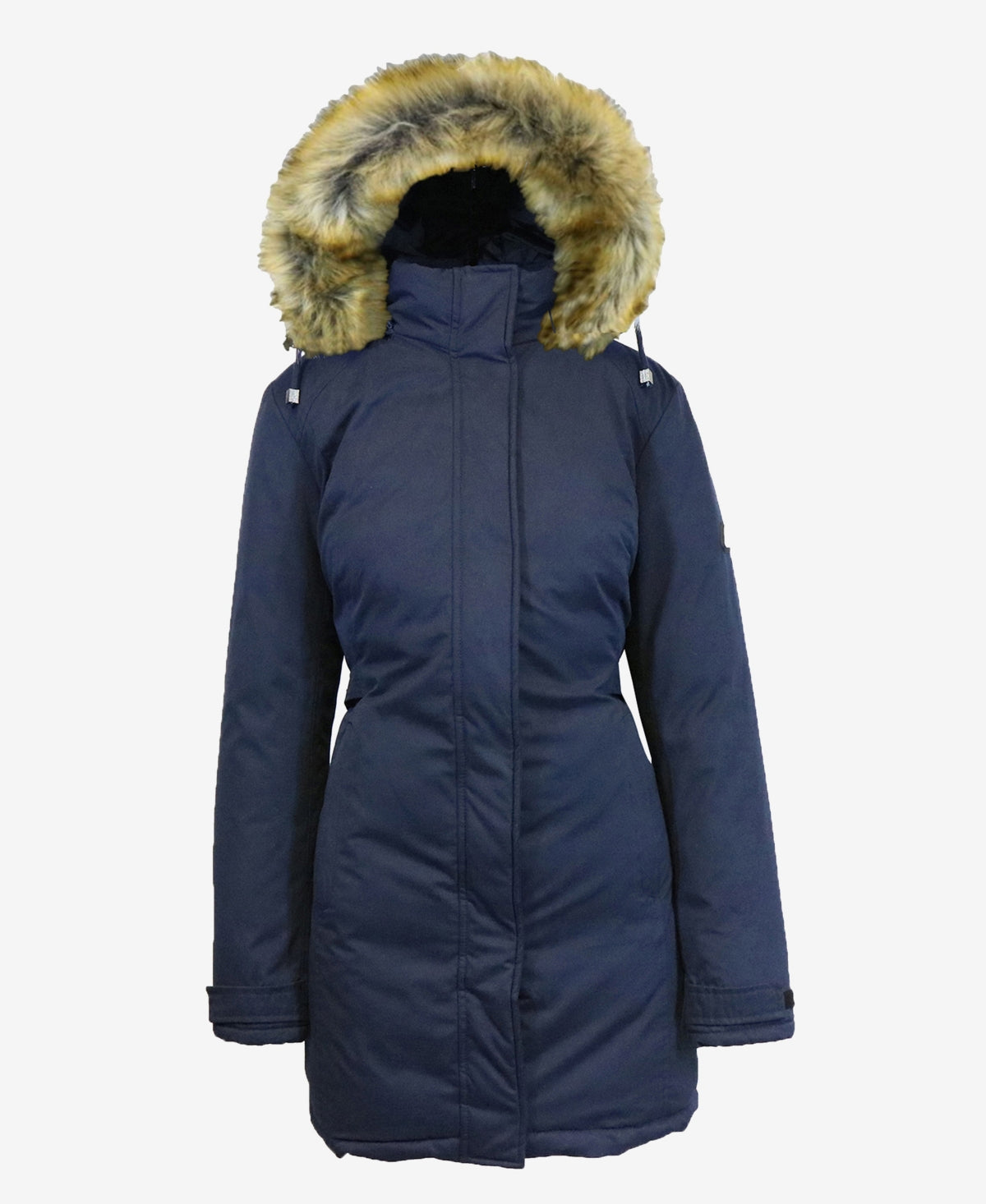 Galaxy By Harvic Jaqueta Parka Pesada Feminina Azul Tamanho Grande