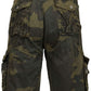 Galaxy by Harvic Shorts Cargo Camuflado Masculino Verde Tamanho 34