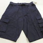 Bermuda cargo masculina Wicked Stitch Stretch Azul Tamanho 34