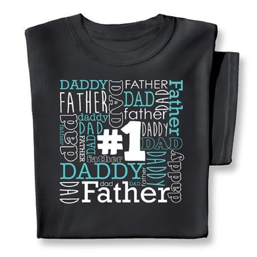 Camiseta Bigbolo Feminina 1 Pai Preta Tamanho Regular