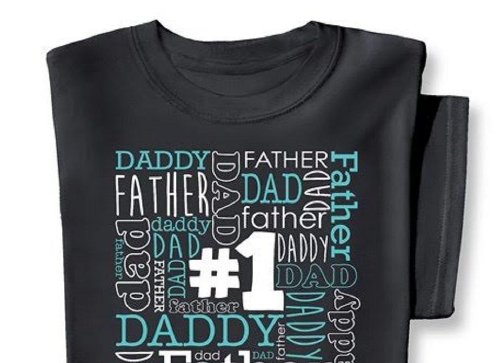 Camiseta Bigbolo Feminina 1 Pai Preta Tamanho Regular