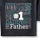 Camiseta Bigbolo Feminina 1 Pai Preta Tamanho Regular
