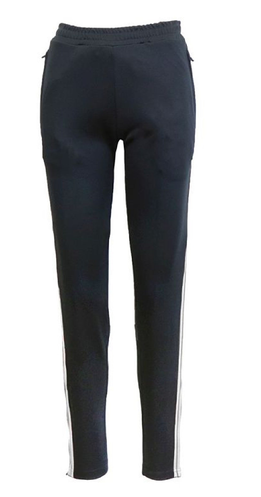 Calça de corrida listrada Galaxy By Harvic feminina, cinza, tamanho X-G