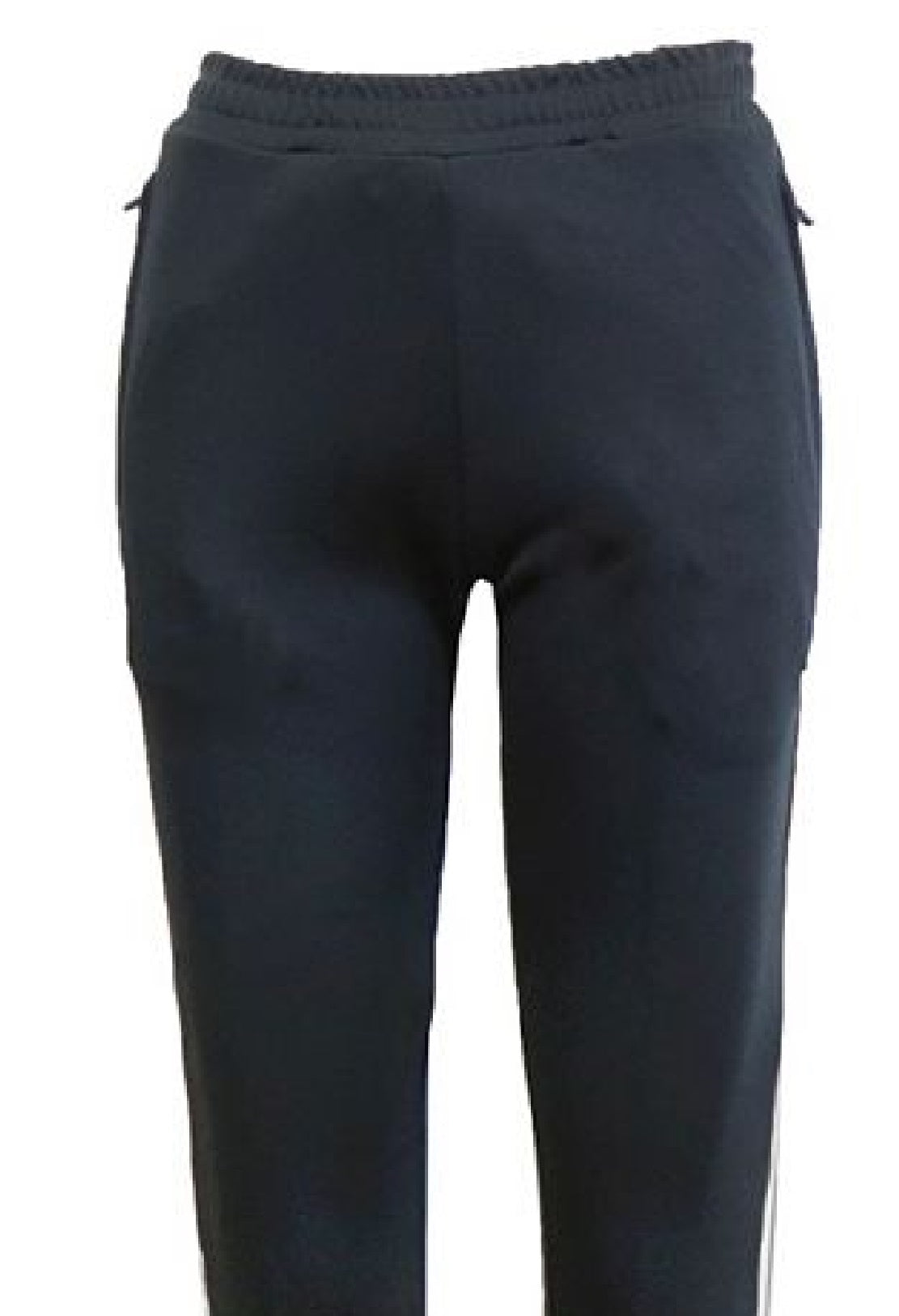 Calça de corrida listrada Galaxy By Harvic feminina, cinza, tamanho X-G