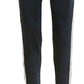 Calça de corrida listrada Galaxy By Harvic feminina, cinza, tamanho X-G