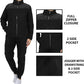 Galaxy by Harvic Conjunto de 2 peças de suéter de lã polar e calça de moletom feminina, preto, tamanho pequeno
