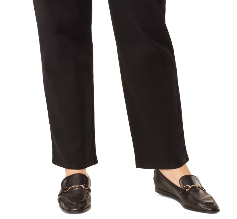 Calça jeans feminina Amanda Gloria Vanderbilt, preta, tamanho 22W